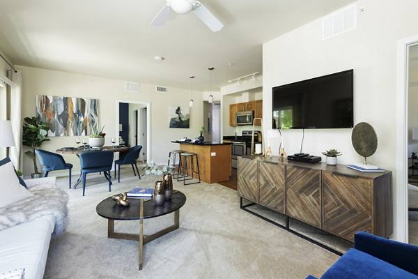 living room at The Trails at Timberline Apartments