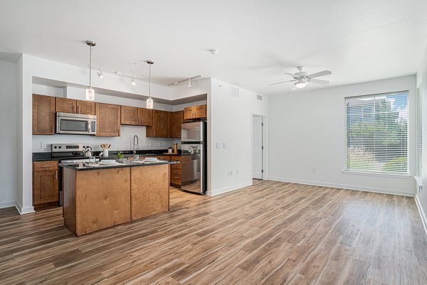 living room at The Trails at Timberline Apartments 