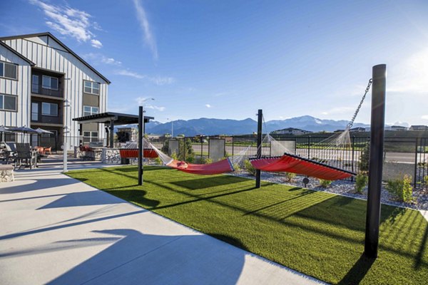 hammock area at Outlook West Mesa Apartments