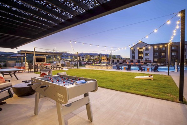 patio/recreational area at Outlook West Mesa Apartments