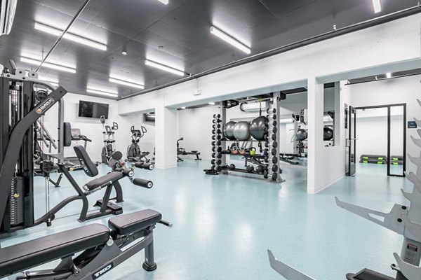 fitness center at Muse Apartments