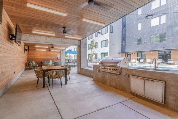 grill area at Muse Apartments