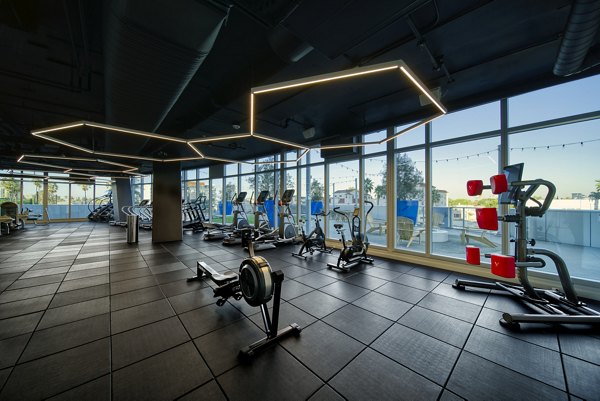 fitness center at Shoreline Gateway Apartments