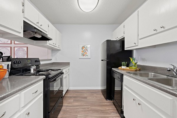 kitchen at Lakeside Place Apartments