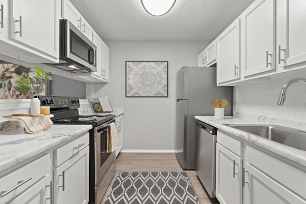 kitchen at Lakeside Place Apartments