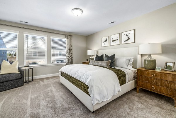bedroom at ABODE at Parkside Apartment Townhomes