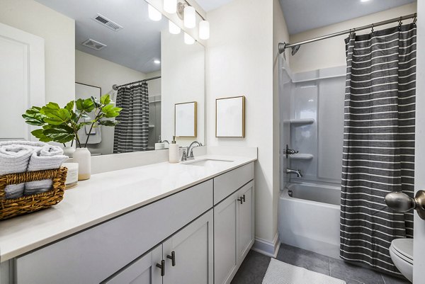 bathroom at ABODE at Parkside Apartment Townhomes