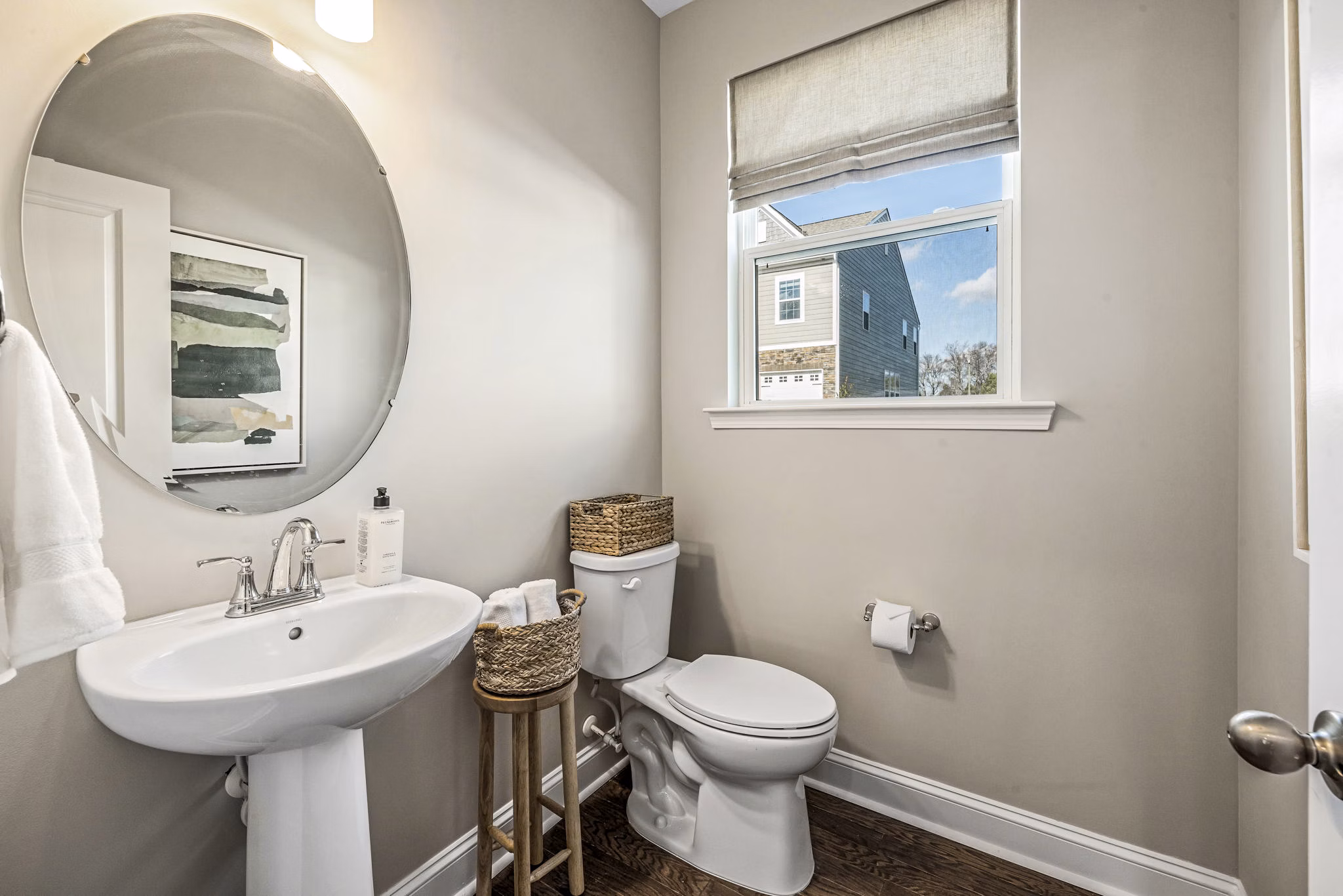 Bathroom featuring modern fixtures at ABODE at Parkside Apartment Townhomes