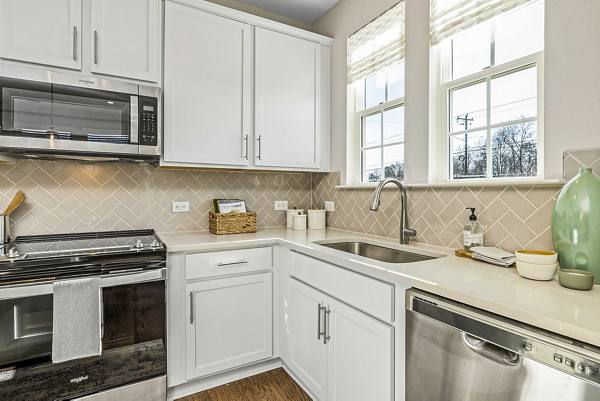 kitchen at ABODE at Parkside Apartment Townhomes