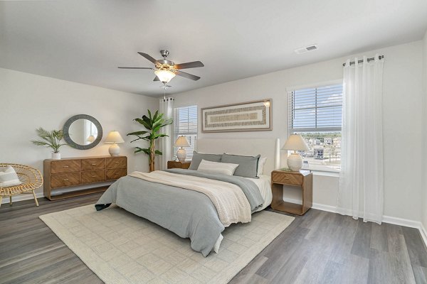 bedroom at The Grove at Village Oaks Apartments