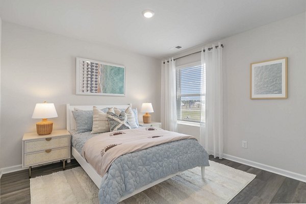 bedroom at The Grove at Village Oaks Apartments