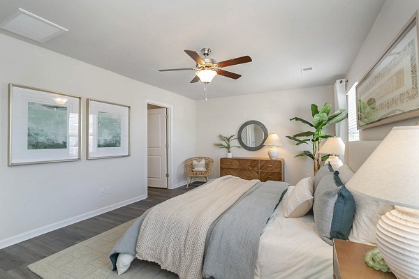 bedroom at The Grove at Village Oaks Apartments