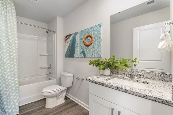 bathroom at The Grove at Village Oaks a Apartment Homes