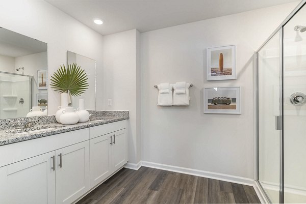 bathroom at The Grove at Village Oaks a Apartment Homes