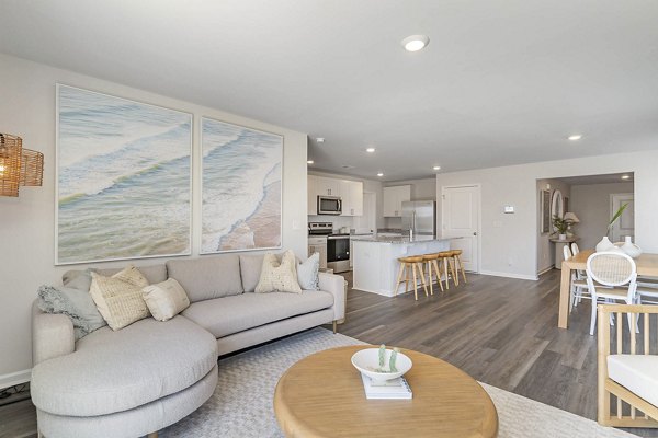 living room at The Grove at Village Oaks Apartment Homes