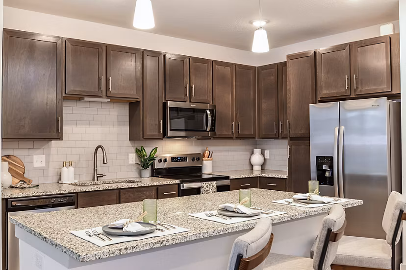kitchen at Palacio Apartments 