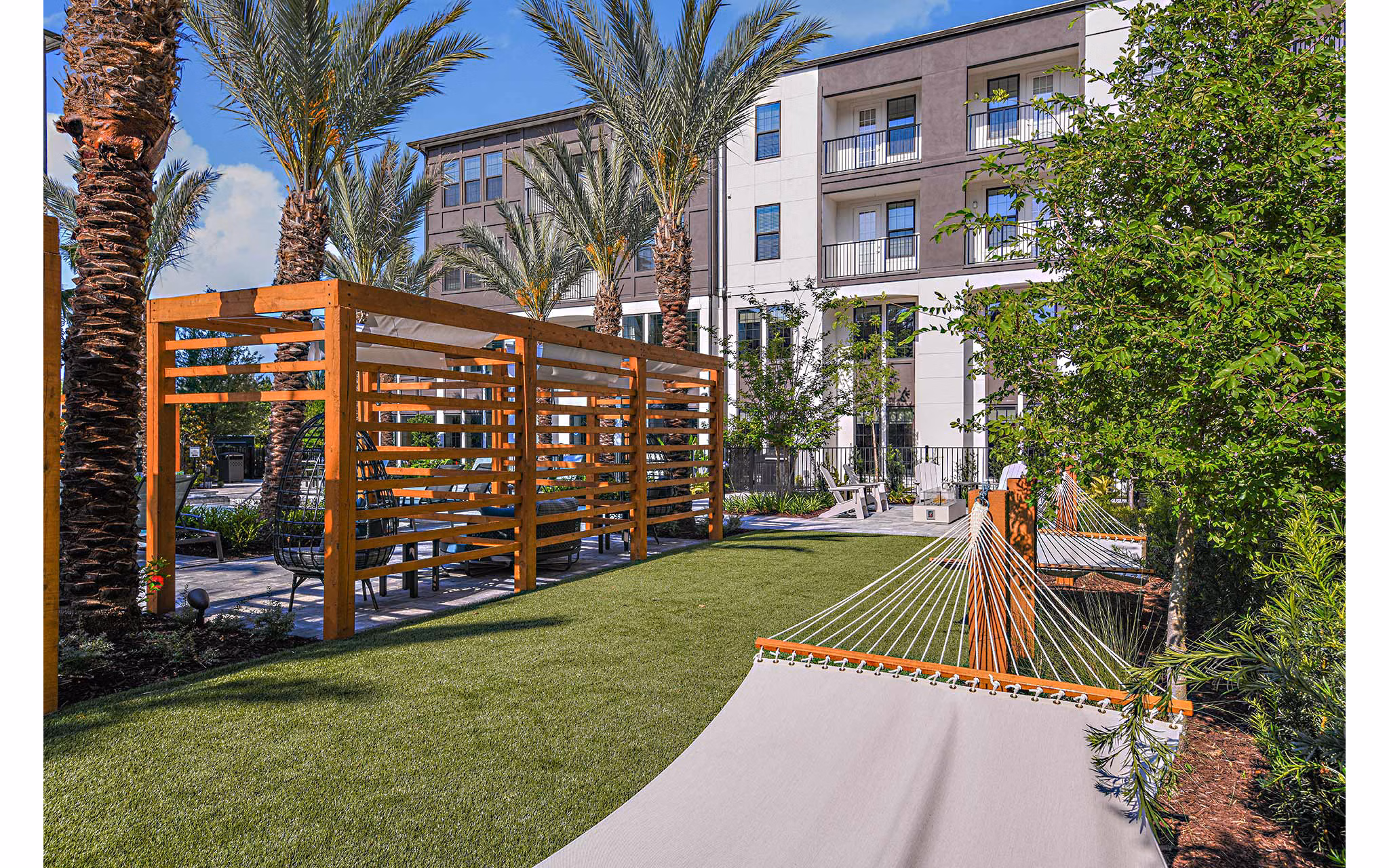 patio at Palacio Apartments 
