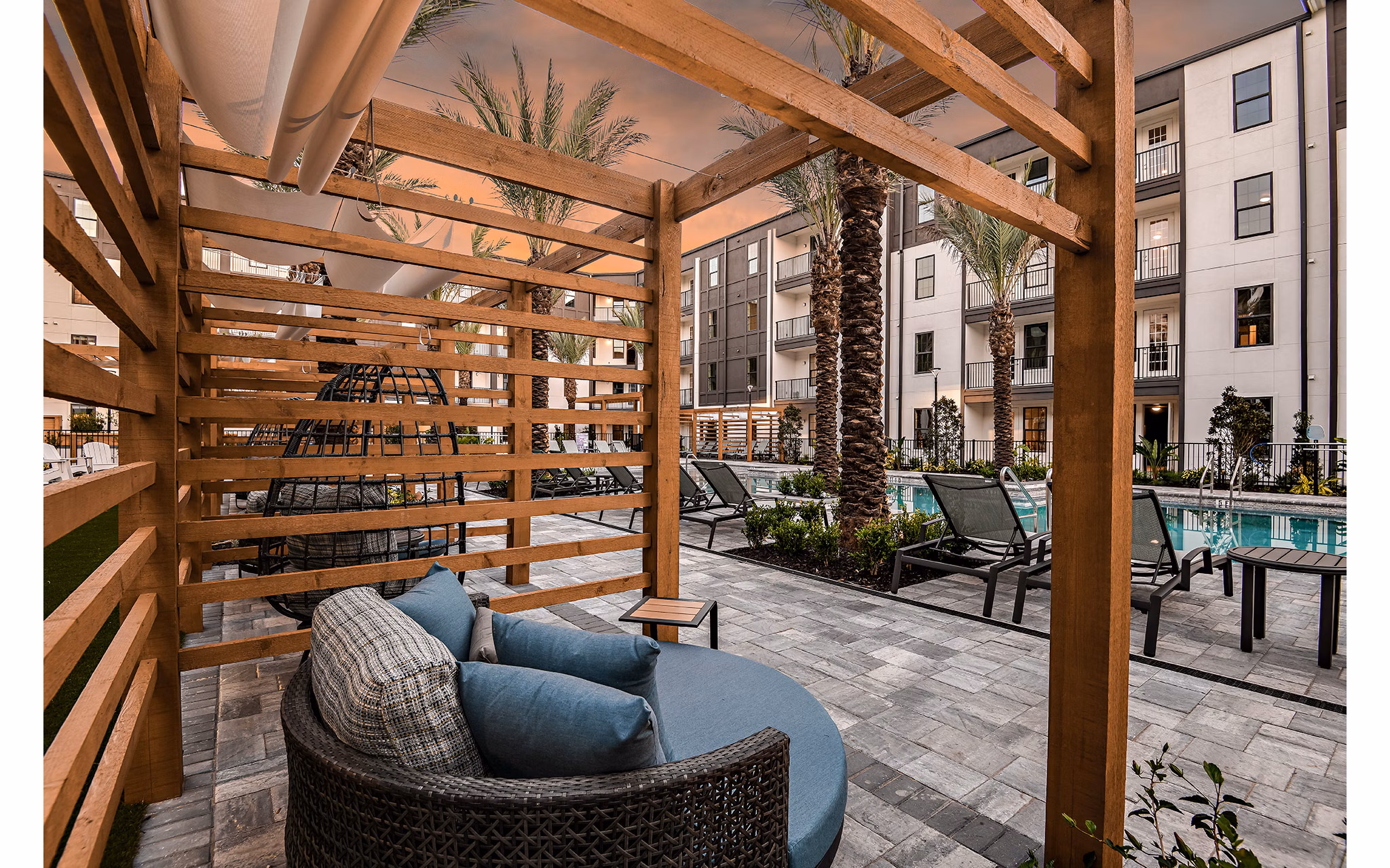 patio at Palacio Apartments 