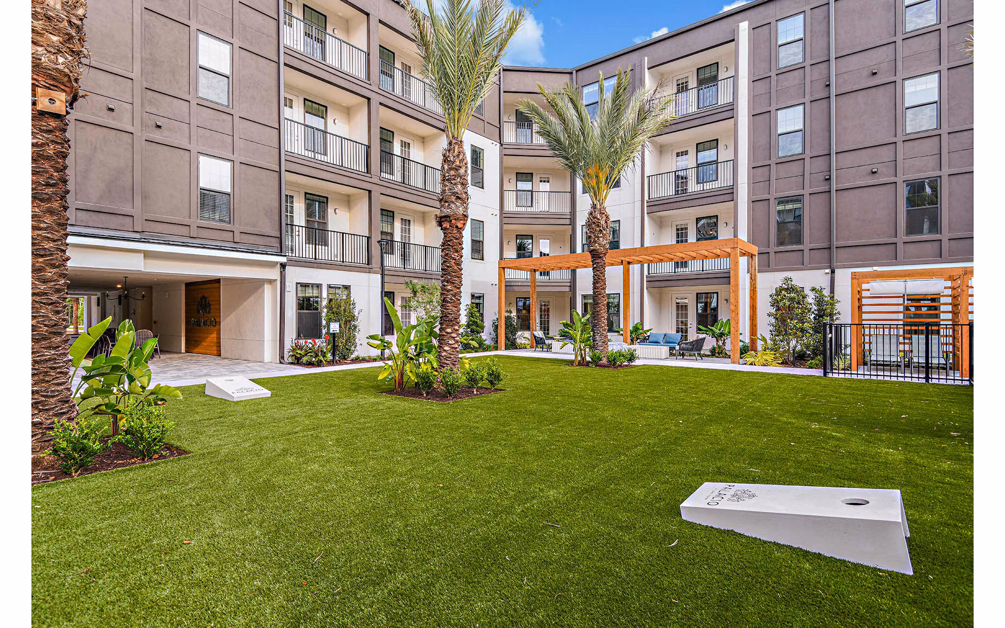 dog park at Palacio Apartments 