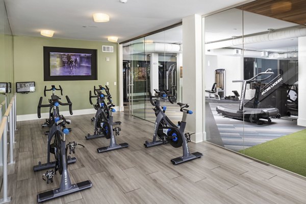 fitness center at Wrenstone at the Highlands Apartments