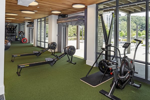 fitness center at Wrenstone at the Highlands Apartments