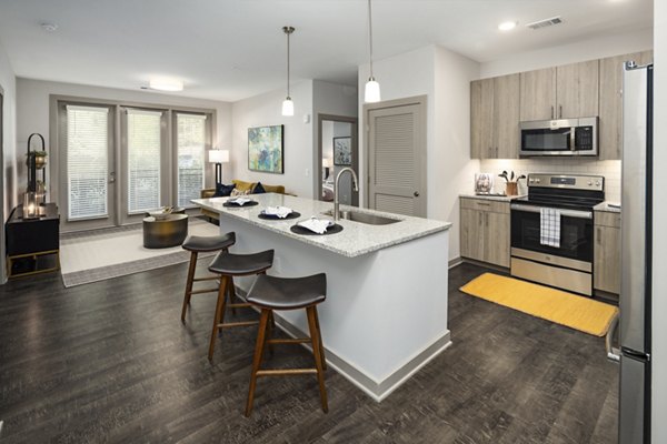 kitchen at Wrenstone at the Highlands Apartments