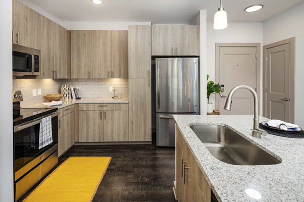 kitchen at Wrenstone at the Highlands Apartments