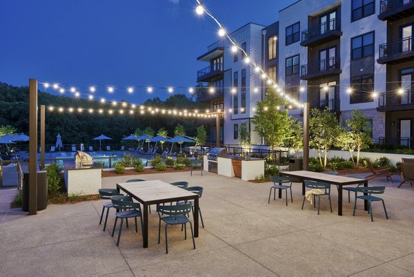 patio for Wrenstone at the Highlands Apartments