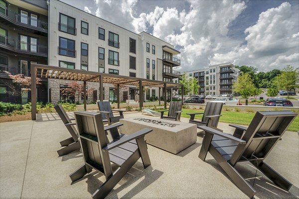 fire pit/patio for Wrenstone at the Highlands Apartments