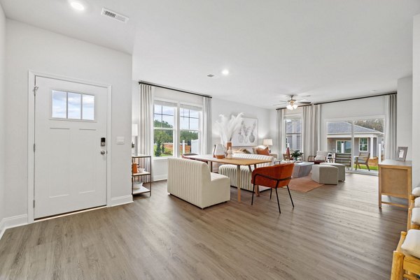 Spacious kitchen with stainless steel appliances in Maple Grove Apartments luxury rentals