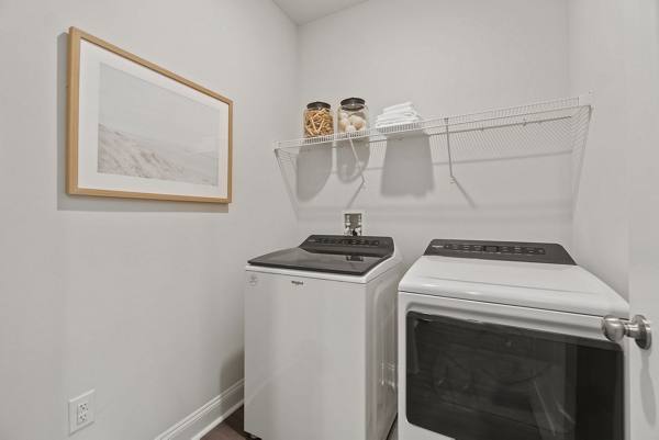laundry room at Maple Grove Apartments