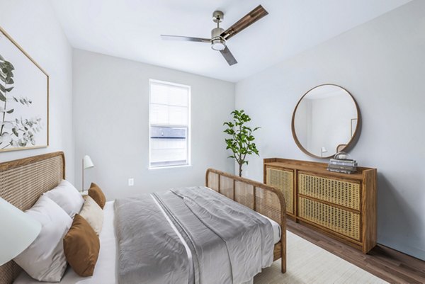 bedroom at Birchway Hudson Oaks Apartments