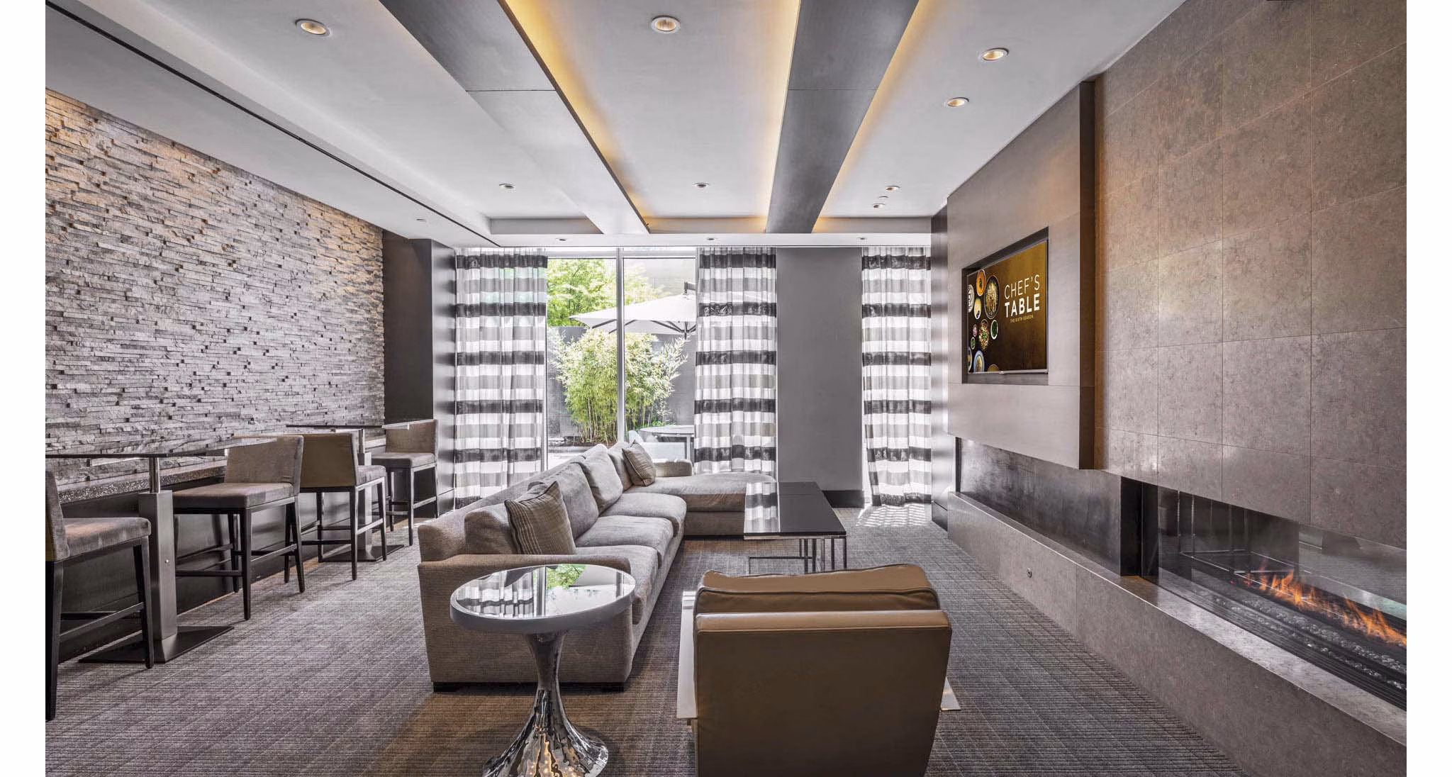 Clubhouse at The Avant: Modern amenities and social spaces at Reston Town Center luxury apartments