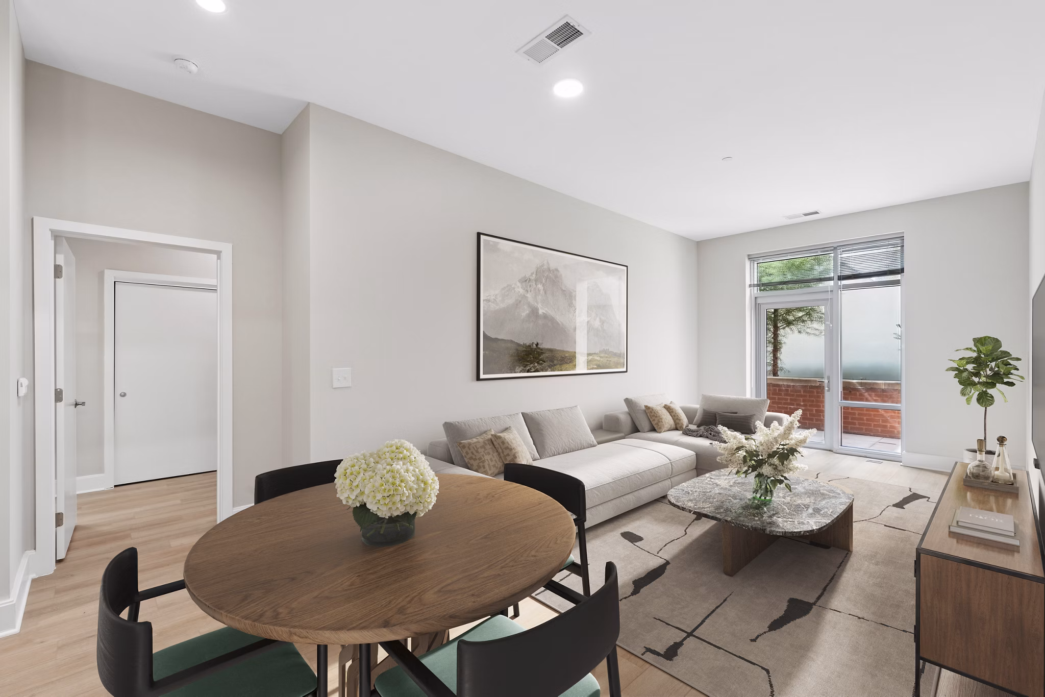Dining Room at The Avant at Reston Town Center Apartments
