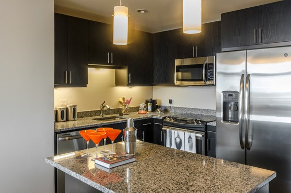 kitchen at The Avant at Reston Town Center Apartments 