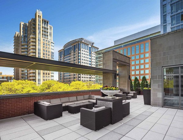 courtyard at The Avant at Reston Town Center Apartments 