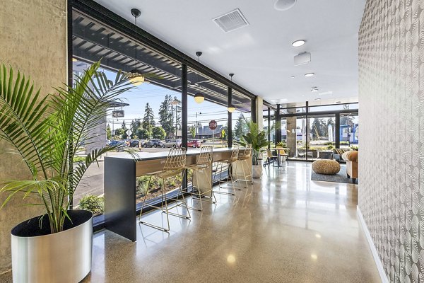 Stylish clubhouse with modern furnishings at Ion Town Center Apartments