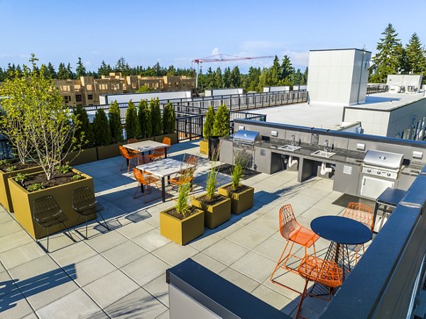 grill area/patio at Ion Town Center Apartments