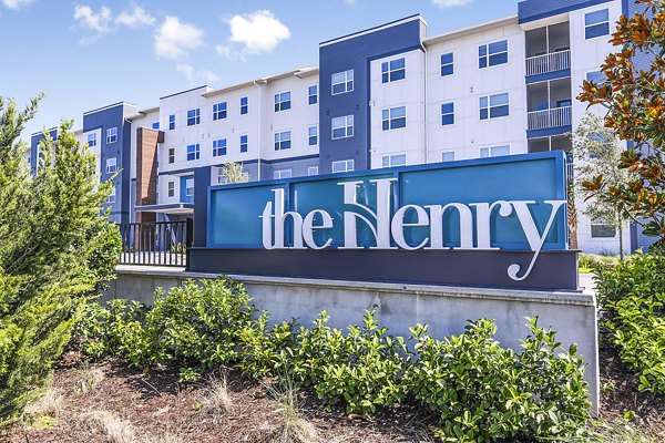 signage at The Henry Apartments