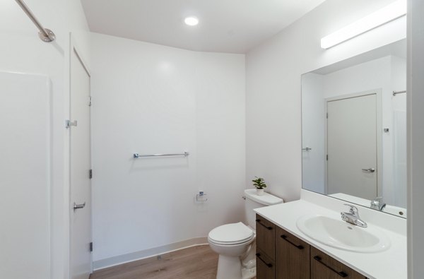 bathroom at Fieldstone Apartments