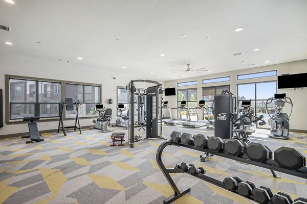 fitness center at Highpoint Club Apartments