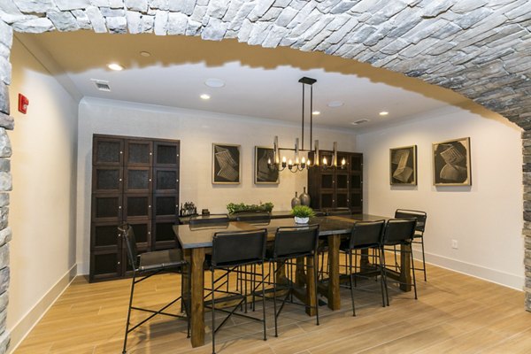 Elegant clubhouse featuring plush seating and modern decor at Annabelle on Main Apartments