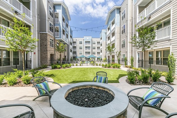 fire pit at Annabelle on Main Apartments