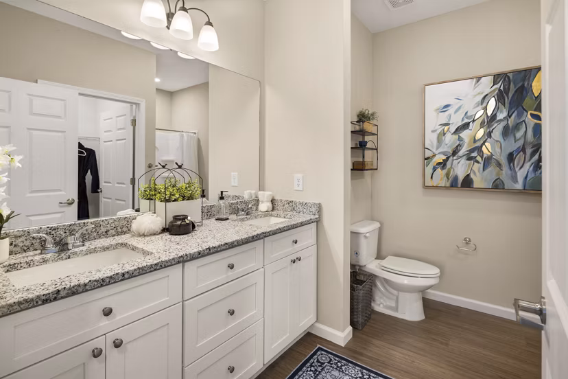 bathroom at The Ridge at Calhoun Apartments 