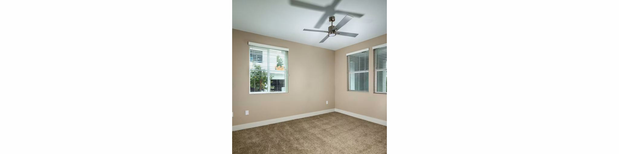 Bedroom featuring elegant furnishings at The Core on Foothill Apartments