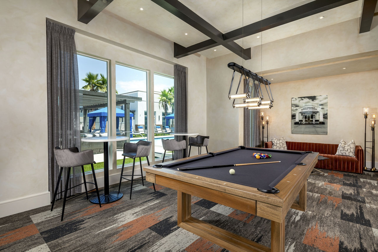 Game room at The Core On Foothill