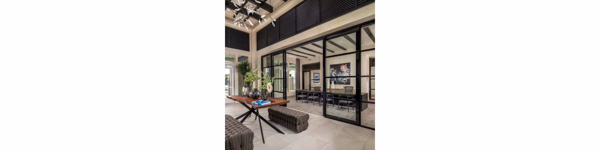 Elegant clubhouse with modern amenities at The Core on Foothill Apartments