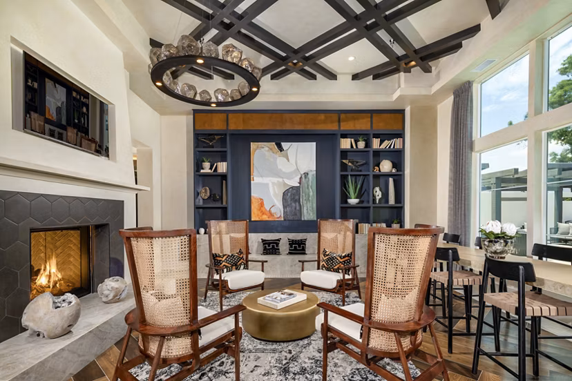living room at The Core on Foothill Apartments