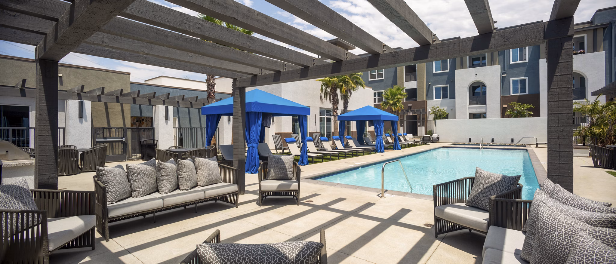 patio at The Core on Foothill Apartments