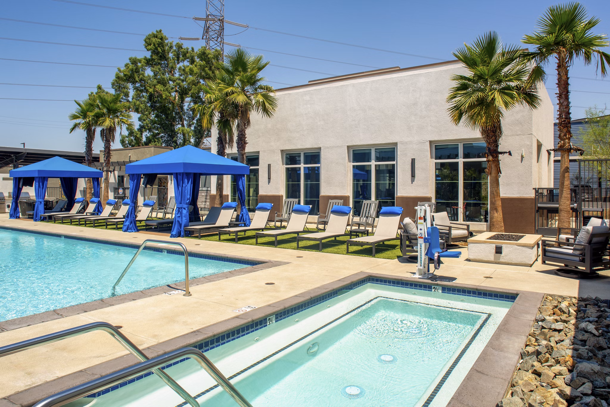 pool at The Core on Foothill Apartments